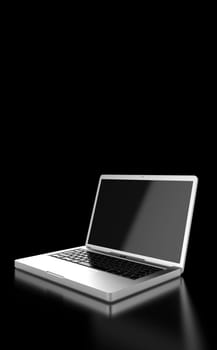 Silver Notebook in front of Black