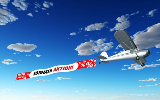 Airplane Banner - Summer Action
