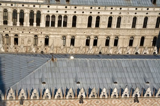 overlooking the marcus church in venice from campanile de San Marco