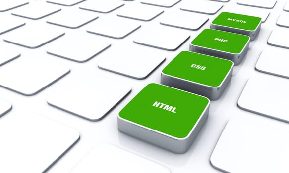 3D Pads Green - HTML CSS PHP MYSQL 1