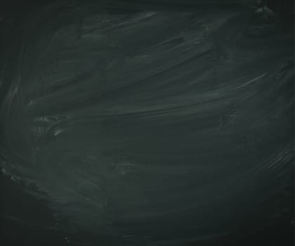 An empty black chalkboard, a little bit dirty, for your own presentation