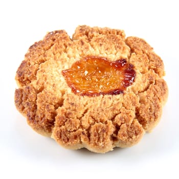 craft with candied orange cookies isolated in white background Horizontal