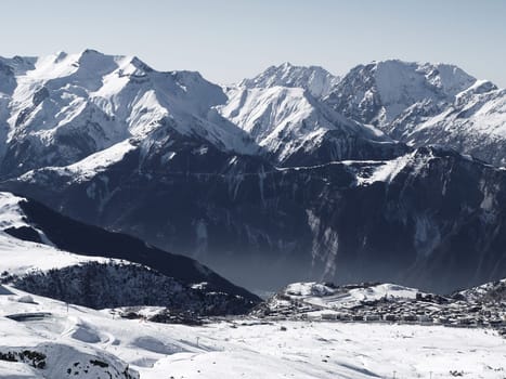 Snow covered mountains