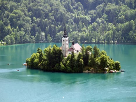 Church of Bled on an island