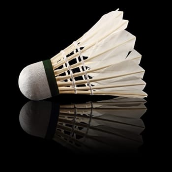 badminton badminton against black background