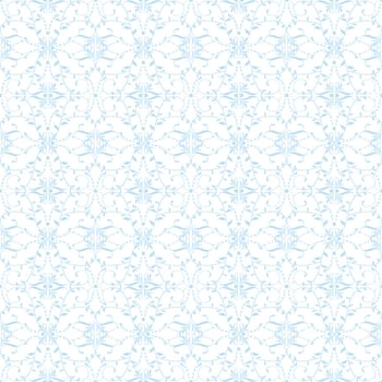 Background of seamless floral and dots pattern