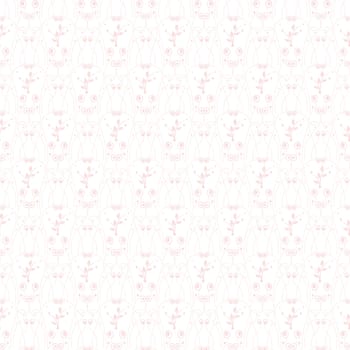 Background of seamless floral and dots pattern