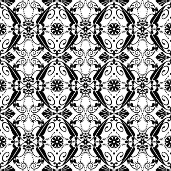 Beautiful background of seamless floral patten