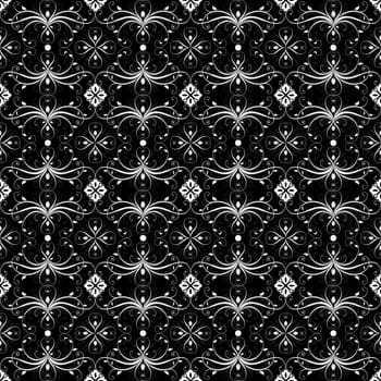 Beautiful background of seamless floral pattern