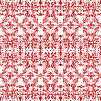 Beautiful background of seamless floral pattern