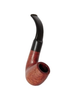 smokers pipe isolated on white background with clipping path