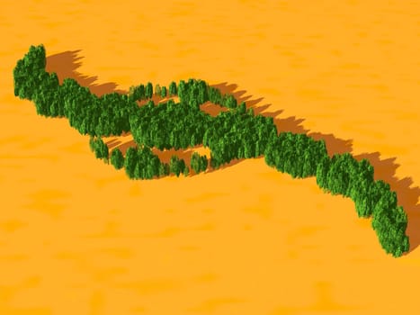 trees and shape