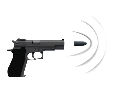 gun and target