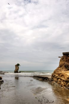 Mouth of a river on the coast of Ecuador