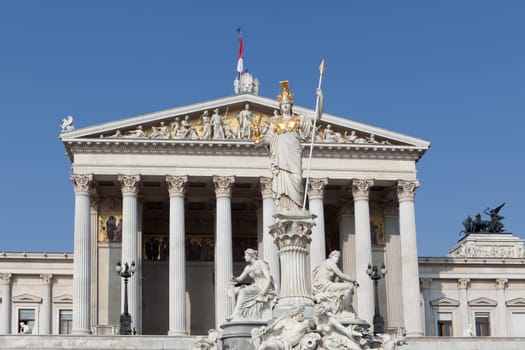 Austrian Parliament,Vienna,landmark and building on the Ring Strasse