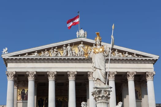 Austrian Parliament,Vienna,landmark and building on the Ring Strasse