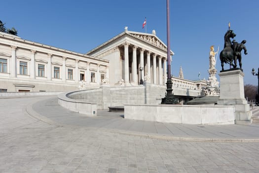 Austrian Parliament,Vienna,landmark and building on the Ring Strasse