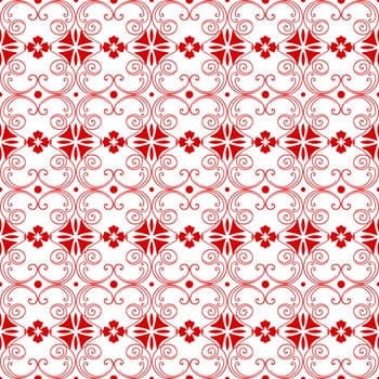 Beautiful background of seamless floral pattern