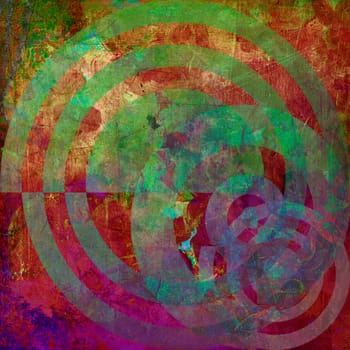 Mixed Media Collage - Abstract Background