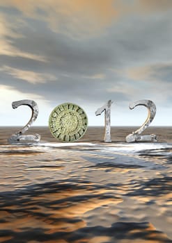 Aztec calendar instead zero in 2012