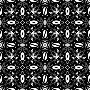 Beautiful background of seamless floral patten