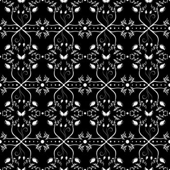 Beautiful background of seamless floral pattern
