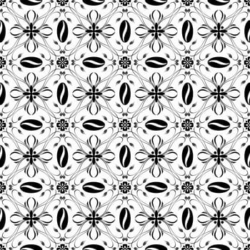 Beautiful background of seamless floral patten
