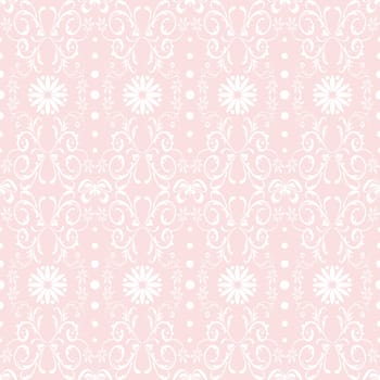 Beautiful background of seamless floral pattern