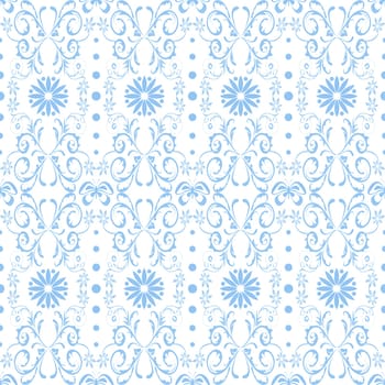Beautiful background of seamless floral pattern