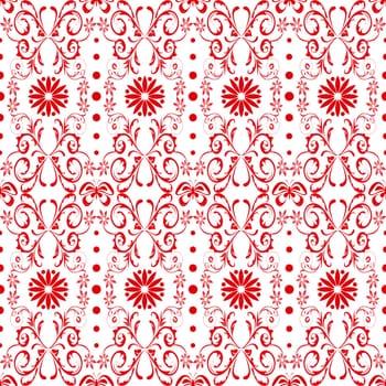 Beautiful background of seamless floral pattern