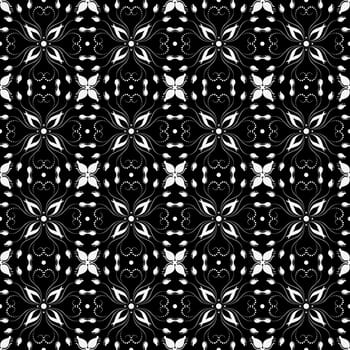 Beautiful background of seamless floral pattern