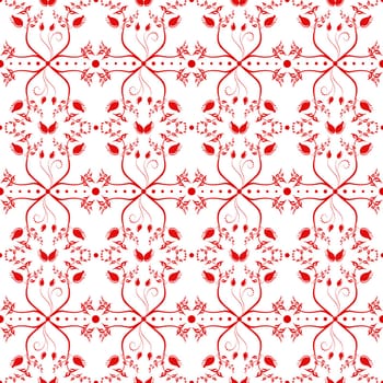 Beautiful background of seamless floral pattern