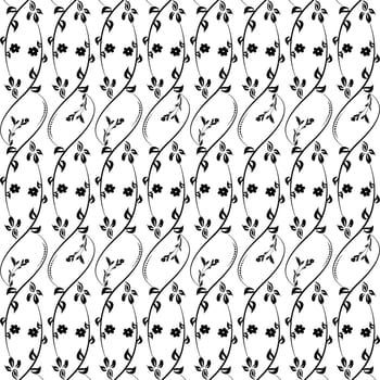 Beautiful background of seamless floral pattern