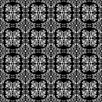 Beautiful background of seamless floral pattern