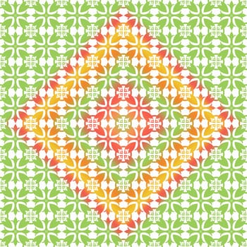 Beautiful background of seamless floral pattern