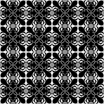 Beautiful background of seamless floral pattern