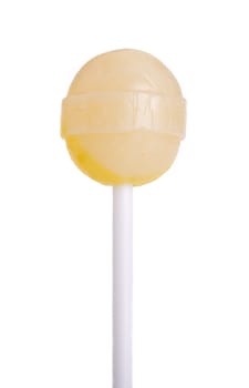 Colorful lollipop isolated on the white