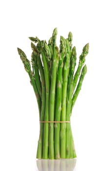 asparagus on a white background.