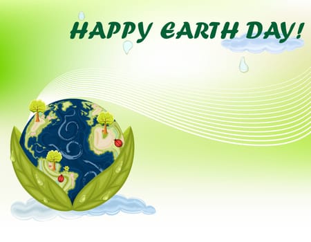 Earth Day - 22 April international celebration.