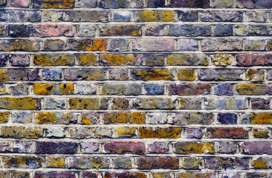 Colorful brick wall background