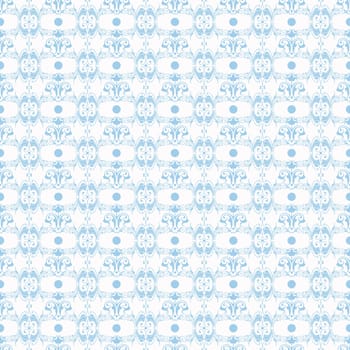 Seamless pattern of hearts and floral