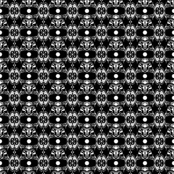 Seamless pattern of hearts and floral