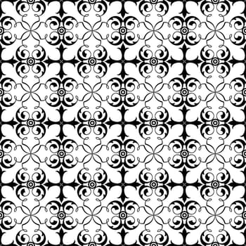 Beautiful background of seamless floral pattern