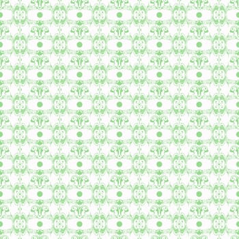 Seamless pattern of hearts and floral