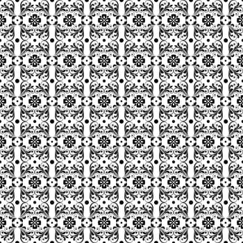Beautiful background of seamless floral pattern