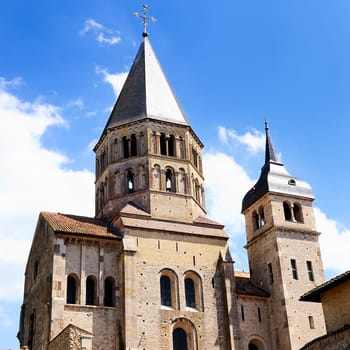 Famous abbey of Cluny, Burgundy, France