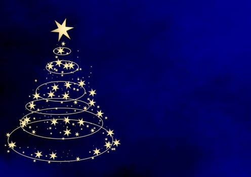 Christmas tree traditional without isolated without background