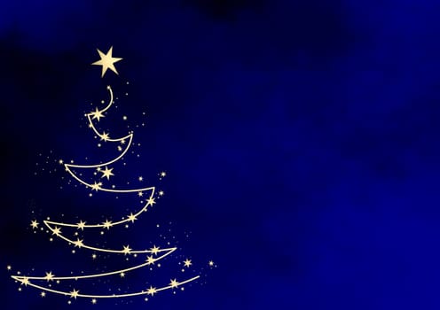 Christmas tree traditional without isolated without background