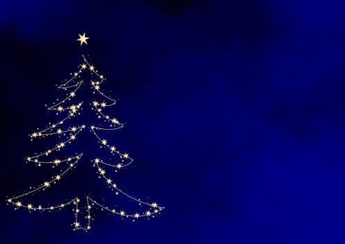 Christmas tree traditional without isolated without background