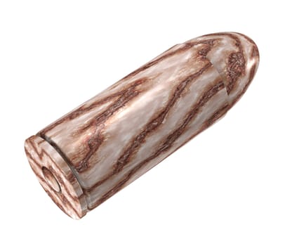 3d made - bullet made of marble